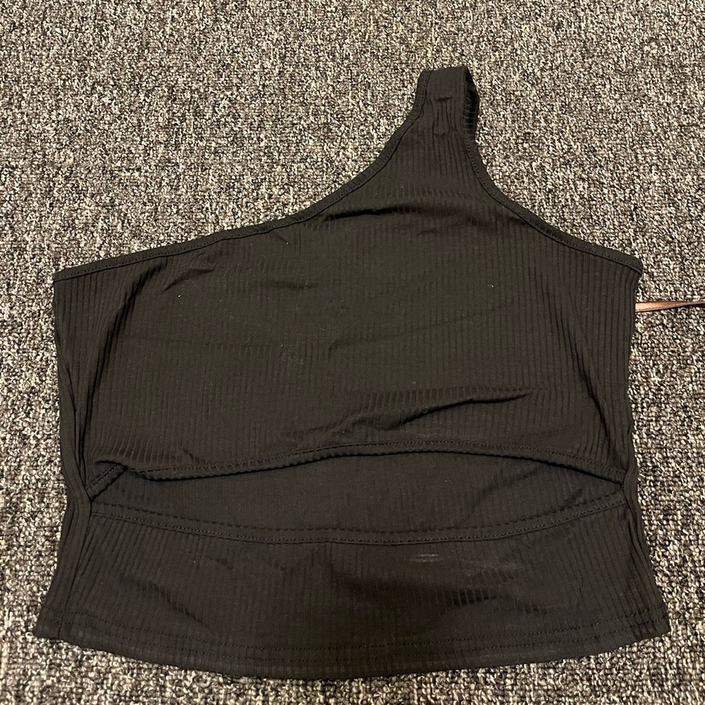 One Shoulder Crop Top